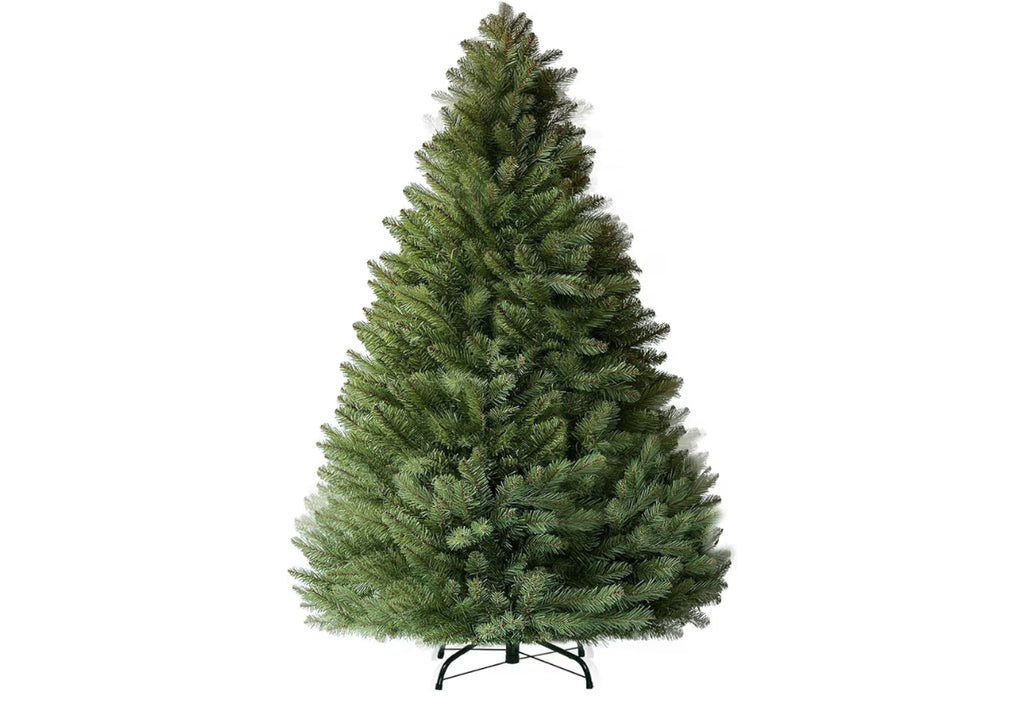 CASA CLAUSI 6ft Artificial Christmas Tree Premium Pine Xmas Tree with 1000 Branch Tip, 1 Minute Christmas Tree Unlit Realistic Holiday Party Décor for Home Office, Foldable Stand, Easy Assembly