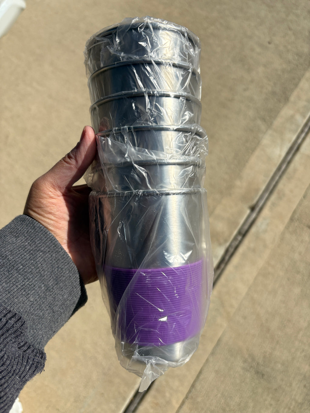 Rommeka Water Tumbler with Lids, 6 Pack Stainless Steel Spill Proof Reusable Stacking 16oz Drinking Cups with Lids for Kids and Adults