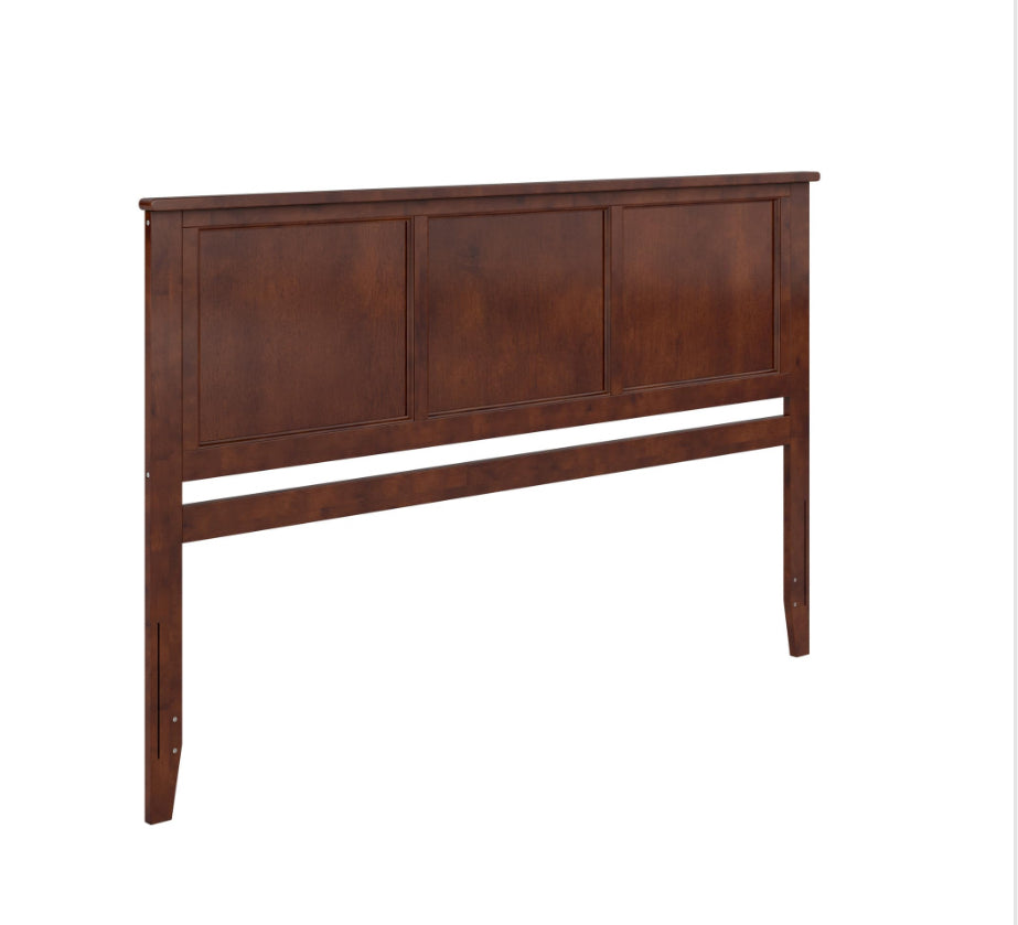 AFI, Madison King Solid Wood Panel Headboard, Walnut