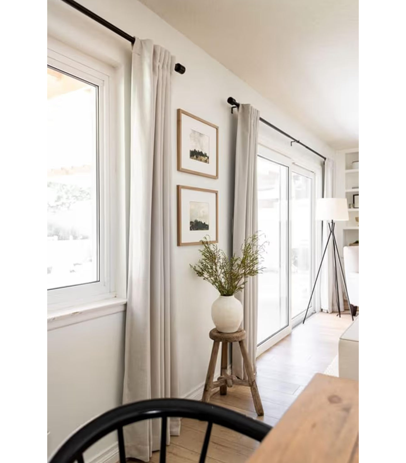 100% Blackout Shield Linen Blackout Curtains For Bedroom 84 Inches Long, Back Tab/Rod Pocket Living Room Drapes, Thermal Insulated Blackout Curtains 2 Panels Set, 50" W X 84" L, Cream