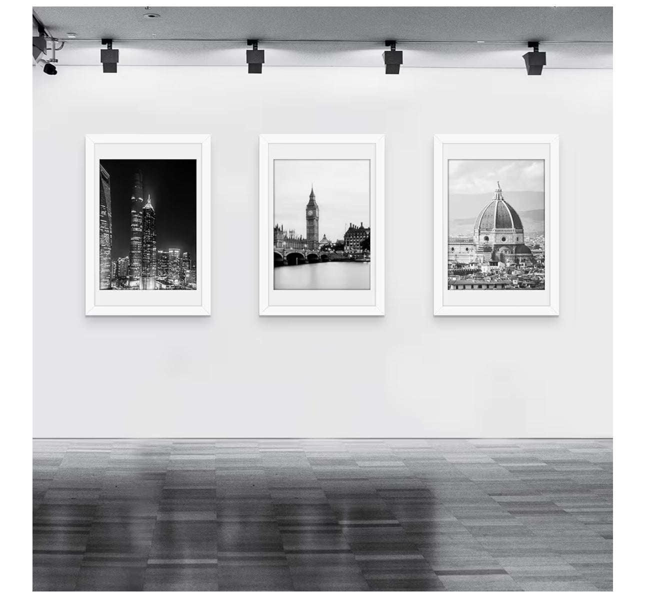 Picrit 20x30 Frame 3 Pack, White Poster Frame, Display Poster 18 X 24 With Mat Or 20 X 30 Without Mat For Horizontal Or Vertical Wall Mounting