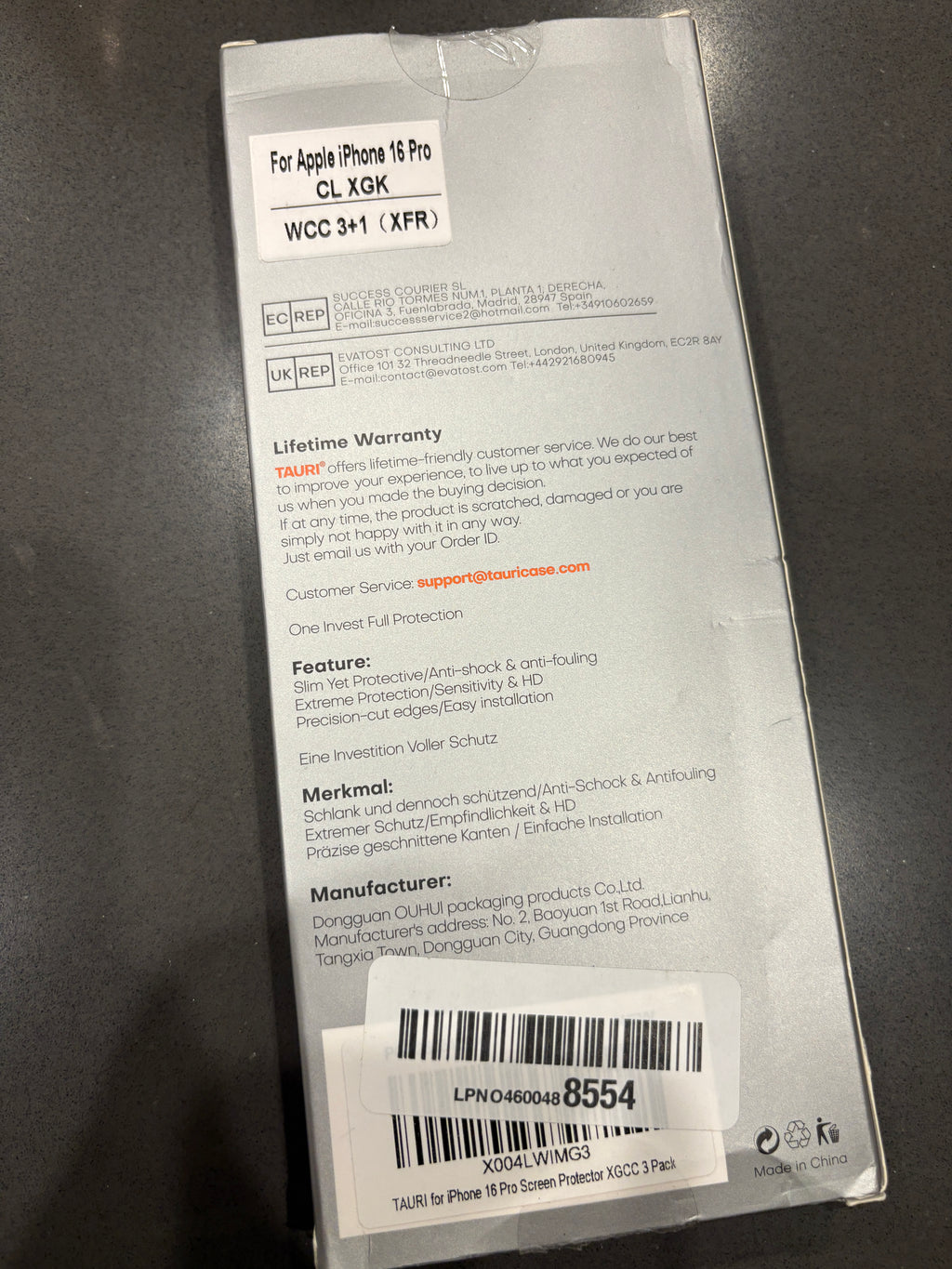 iPhone 16 pro glass screen protectors