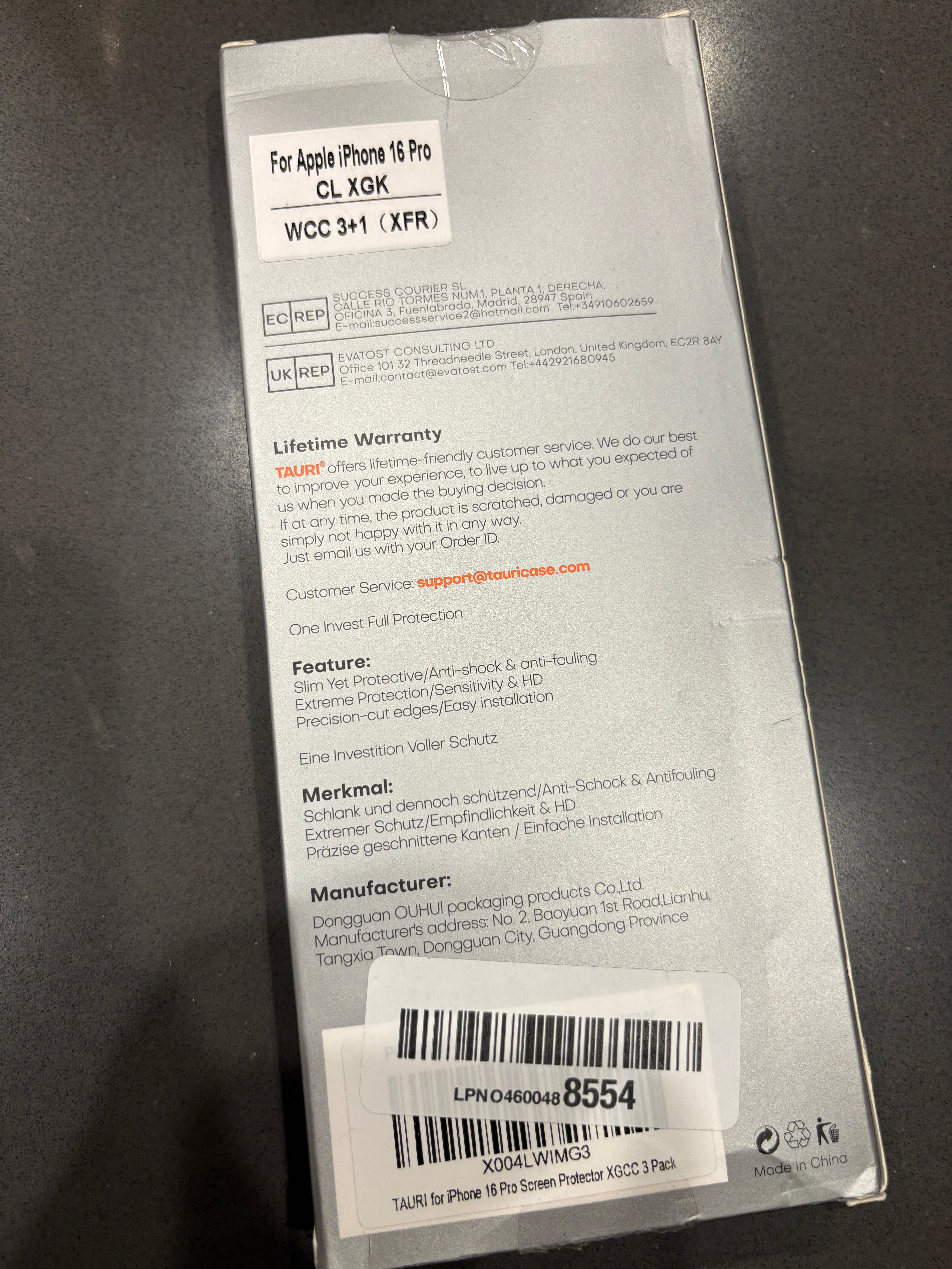 iPhone 16 pro glass screen protectors
