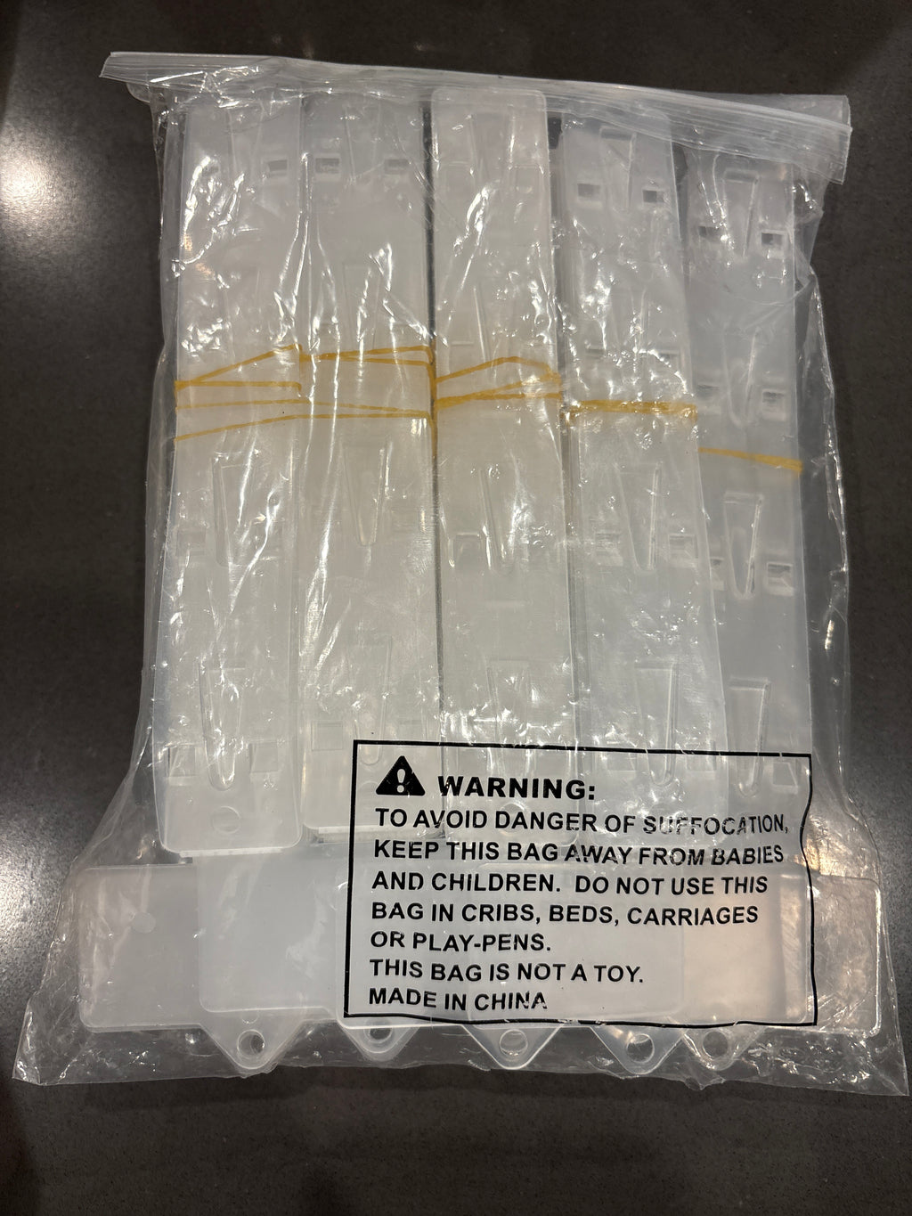 12 Pack Station Hanging Merchandise Strips with S Hooks, 12 Stations Plastic Display Strpis for Retail Display with Label Header