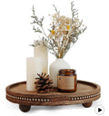 Decor Decorative Round Tray 11.81in For Home Decor For Coffee Table Farmhouse Kitchen Table Living Room Bathroom Centerpiece Tray Decor