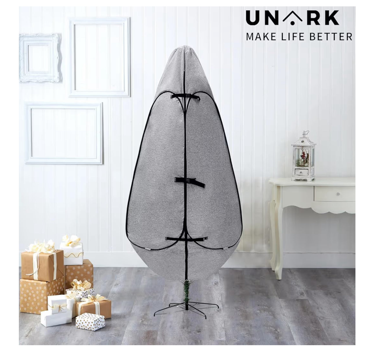 UNARK Christmas Tree Bag 9 Ft Large Christmas Tree Storage Bag 9 Foot Tree, Christmas Tree Cover For Upright Storage With Reinforced Handles