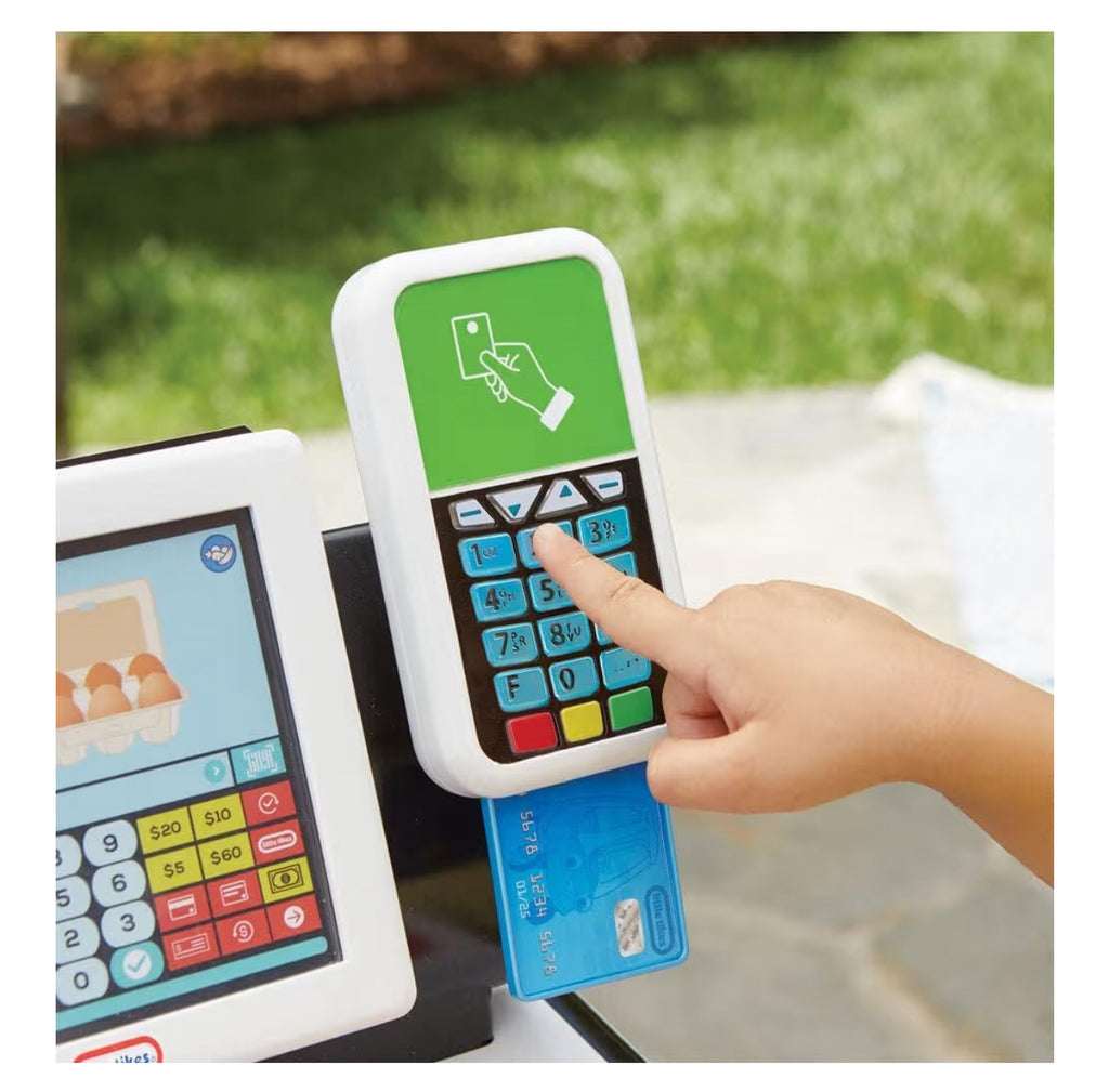 Little Tikes First Self-Checkout Stand Realistic Cash Register Pretend Play Toy For Kids