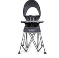 Baby Delight Go with Me Uplift Deluxe Portable High Chair | Sun Canopy | Indoor and Outdoor | Grey