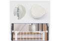 Baby Gate Banister Adapter (2 Pack) Universal Hardware for Pressure Mounted Gate - Stairs to Wall Parts for Pets - White Extender