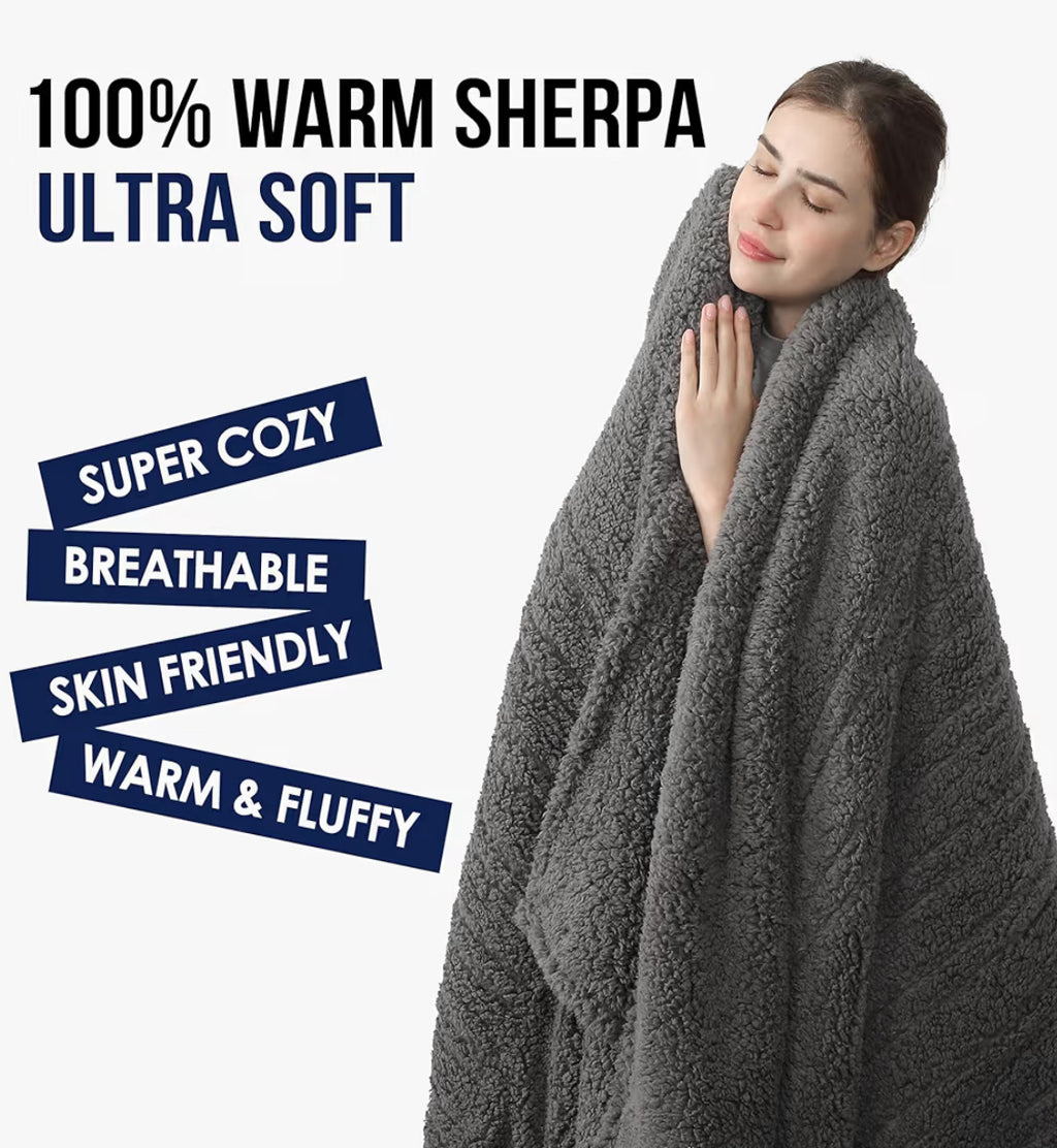 Full Size Heated Blanket, Electric Heated Blanket With 6 Heating Levels & 1-10 Hours Adjustable Timer, Ultra Soft And Thick Washable Full Electric Blanket For Bed, 72"X84", Dark Gray