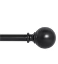 Ivilon Drapery Treatment Window Curtain Rod - Ball Style, 72 To 144 Inch. Color Black