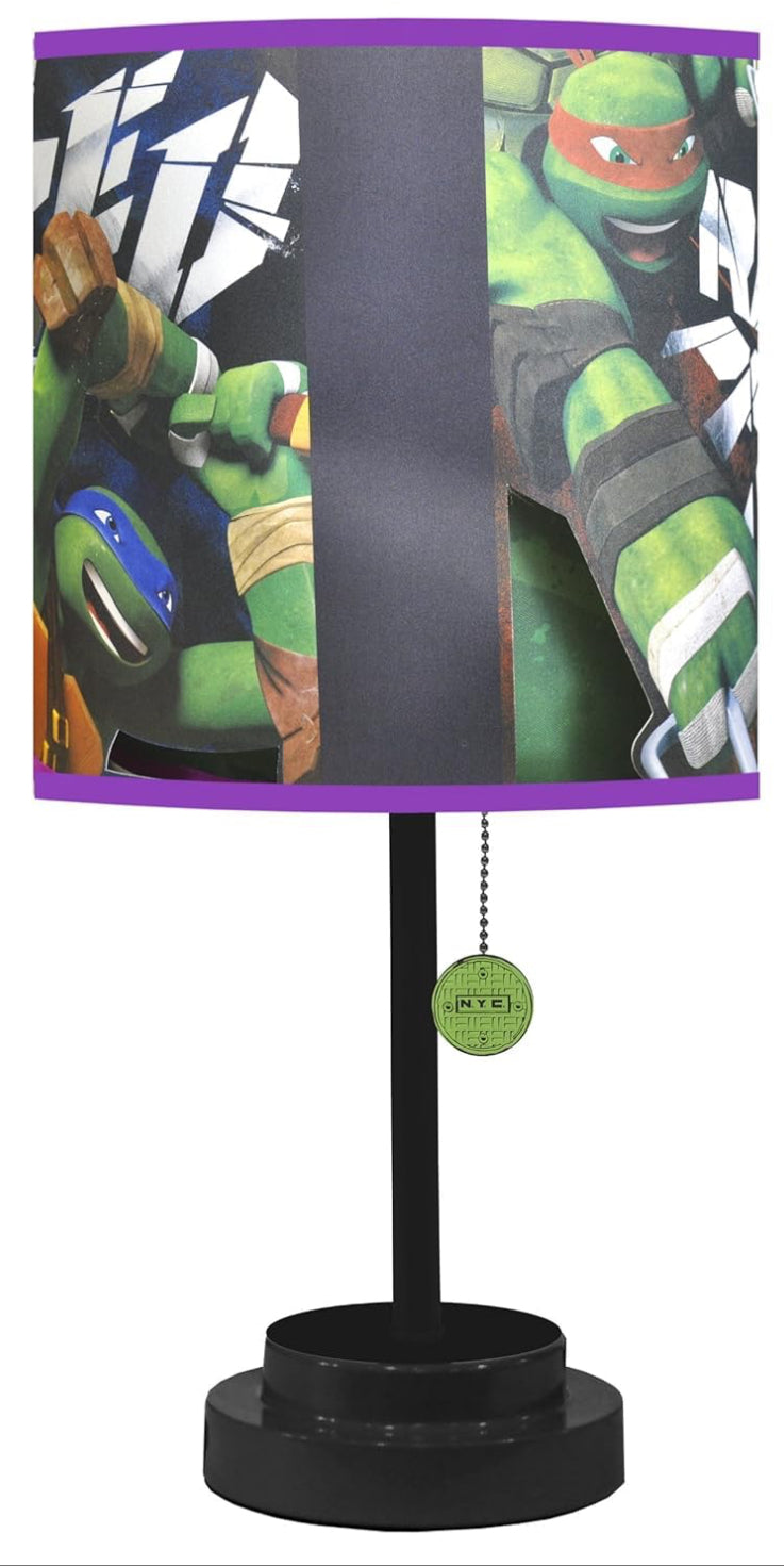 Nickelodeon Table Lamp Teenage Mutant Ninja Turtles 11.8 X 11.6 X 17.2 Inches
