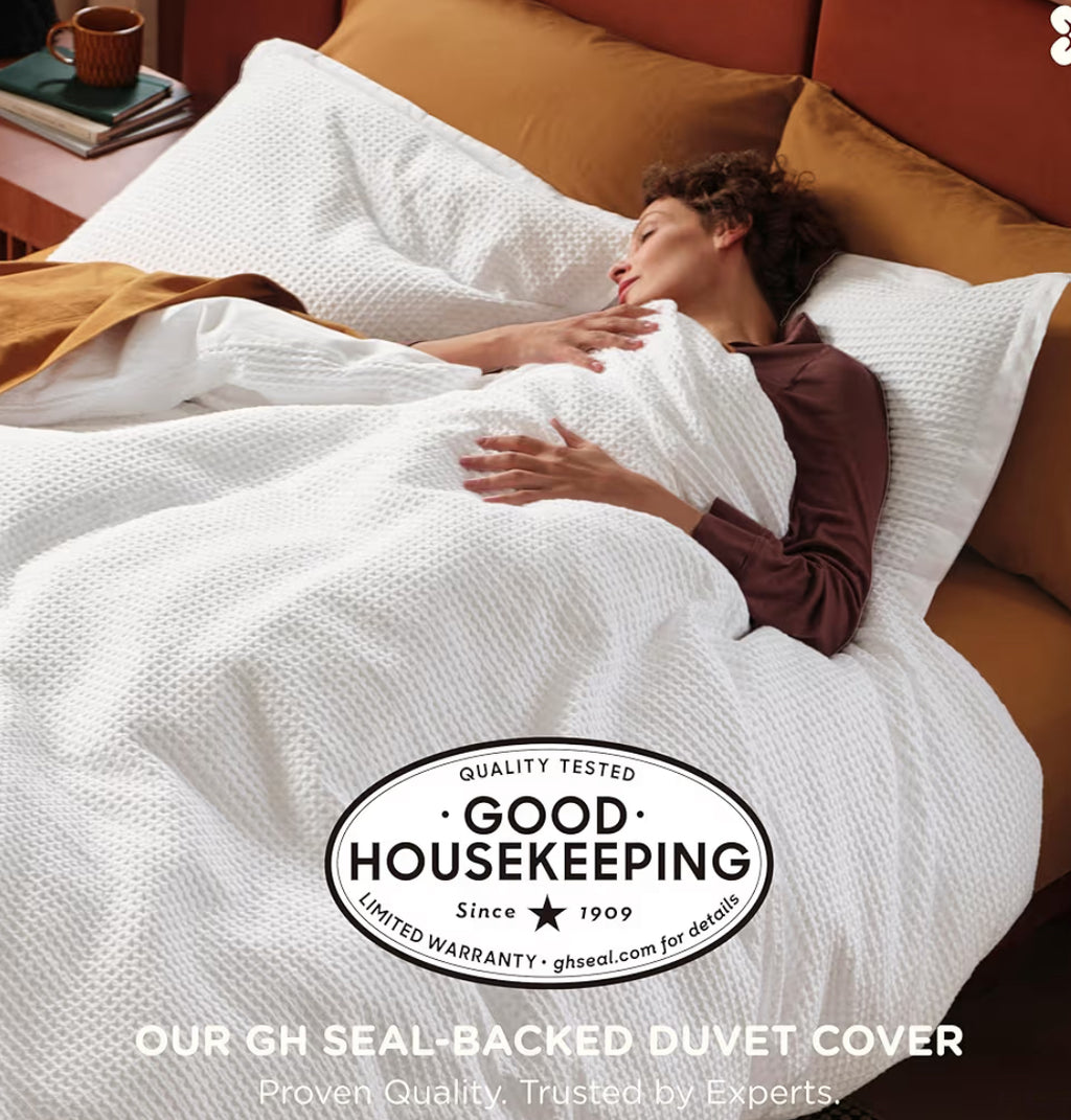 Bedsure Cotton Duvet Cover Queen - 100% Cotton Waffle Weave Coconut White Duvet Cover Queen Size, GentleSoft™ And Breathable Bedding Set For All Season, 3 Pieces, 90"X90"