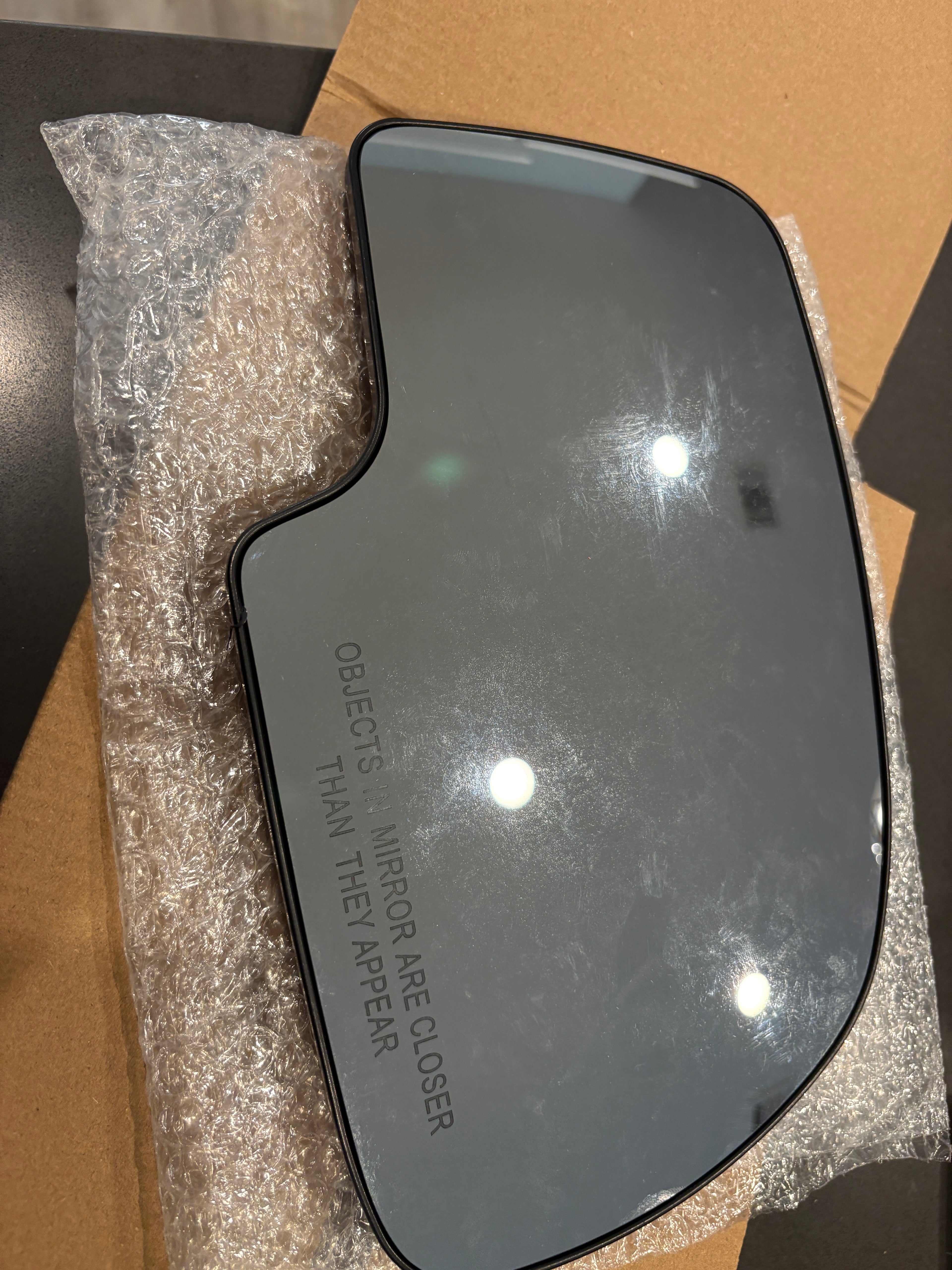 Passenger side mirror for vehicle