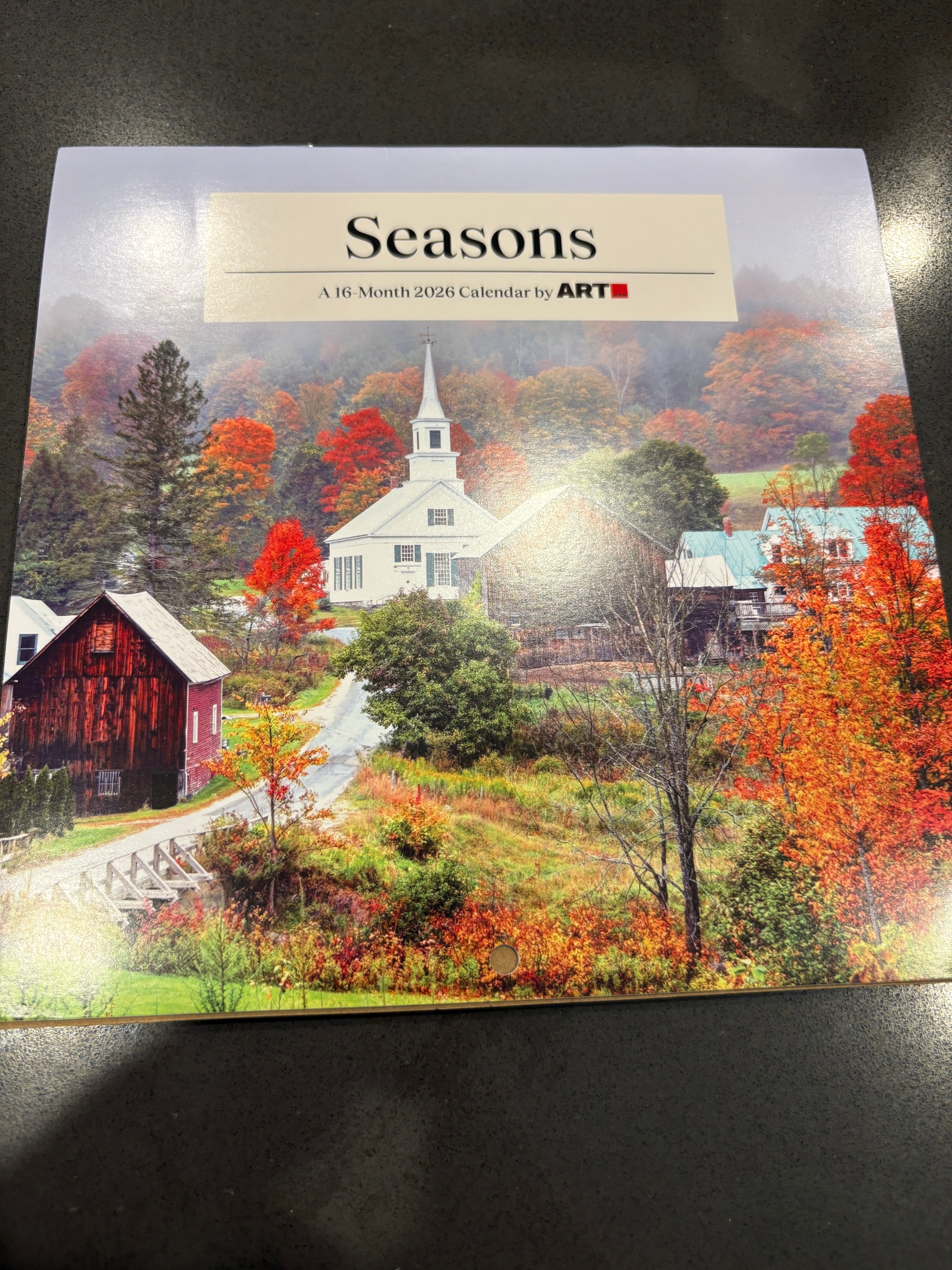 16 month 2026 Seasons Themed Calendar