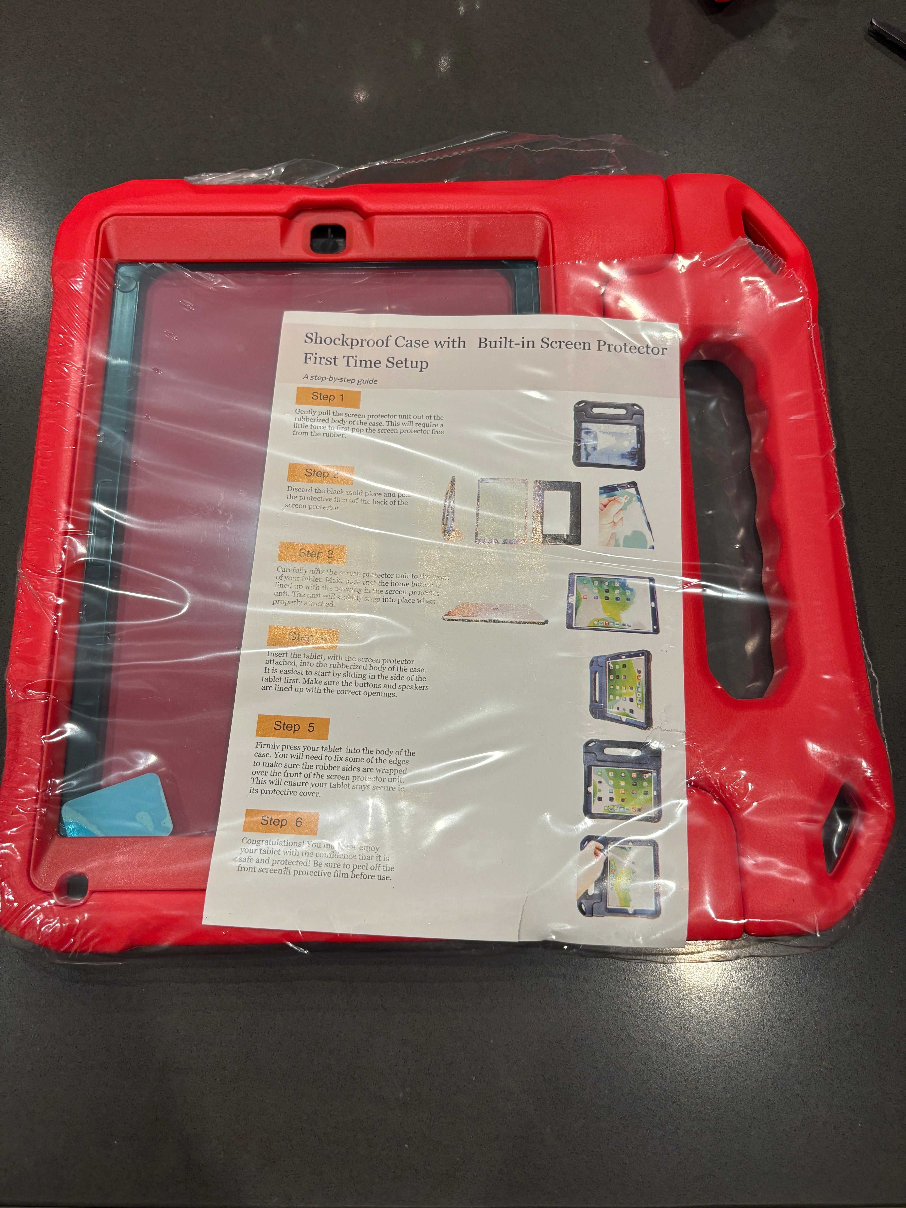iPad 9.7” case with screen protector