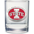 Heritage Pewter Iowa State Double Old Fashioned Glass | 14 OZ Double Rocks for Liquor | Expertly Crafted Pewter
