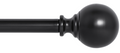 Ivilon Drapery Treatment Window Curtain Rod - Ball Style, 28 to 48 Inch. Color Black