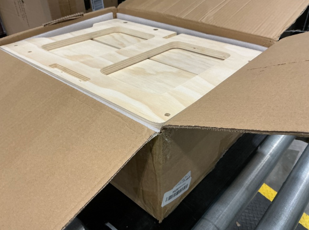 Woodure 4-in-1 Toddler Kitchen Step Stool, Foldable Learning Standing Tower with Whiteboard, Wooden Kitchen Stool Helper for Kids, 1-3 Year Old Boy Girl Gifts