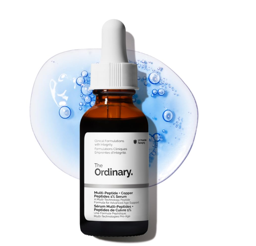 The Ordinary Multi-Peptide + Copper Peptides 1%, Anti-Aging Serum for Fine Lines and Skin Elasticity, 1 Fl Oz