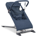 Baby Delight Alpine Deluxe Portable Bouncer, Infant, 0 – 6 Months, Quilted Indigo