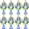 Unique Bluey Party Plastic Blowouts (Pack of 8) SET OF 3 | Party Blowouts for Kids - Perfect for Birthdays & Celebrations