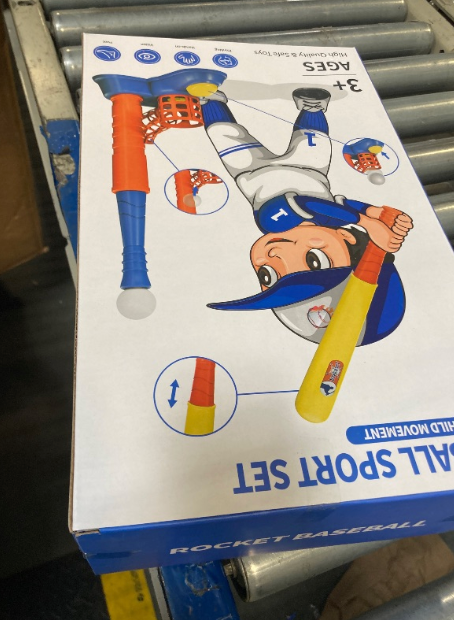 WATUDOU 2 in1 Tee Ball Set Outdoor Toys for Kids Boys 3-5 5-8, Includes 10 Balls, Auto T Ball Launcher, Outdoor Outside Sport Game Toys Birthday Gifts for 3 4 5 6 Year Old Boys Kids Toddlers